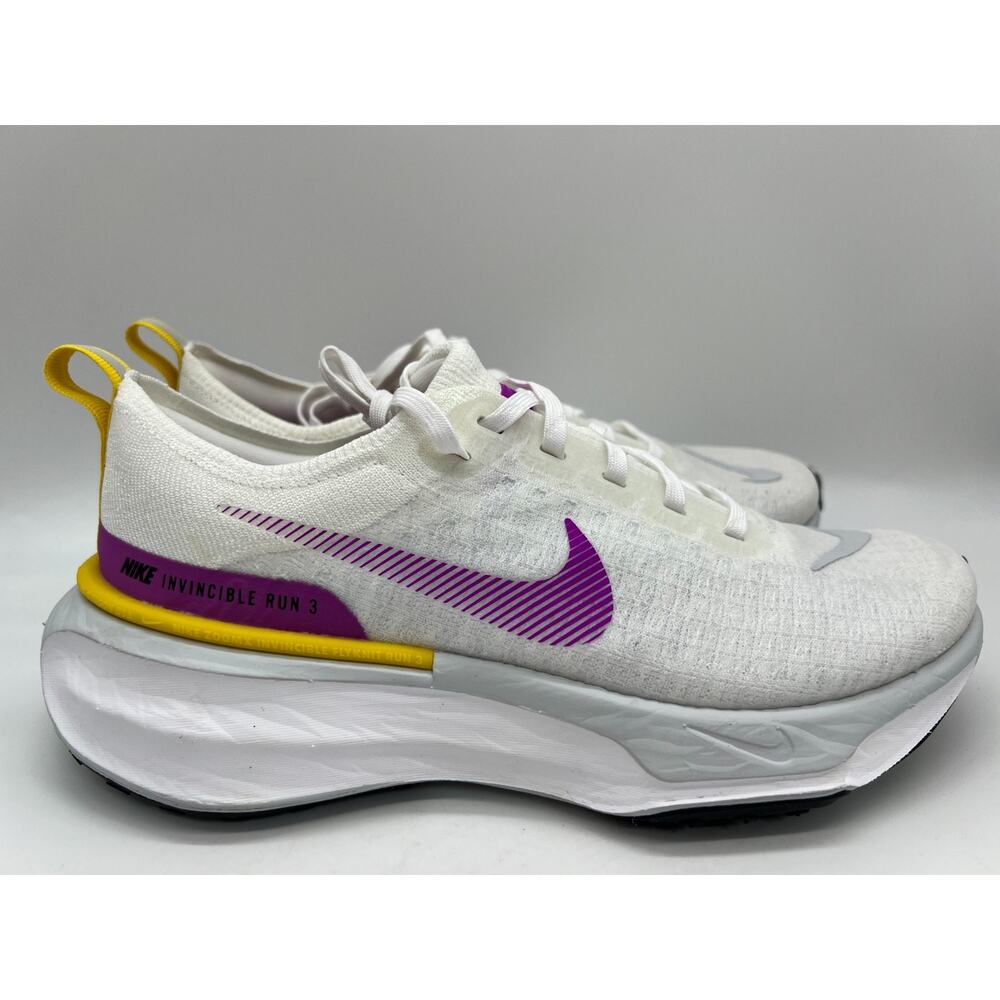 Nike ZoomX Invincible Run 3 White Vivid Purple DR2660-101 Women's Size 9.5 New